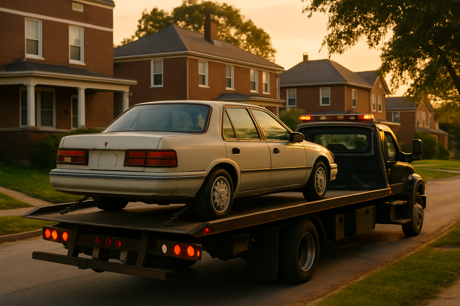 Vehicle donation moment in Baltimore